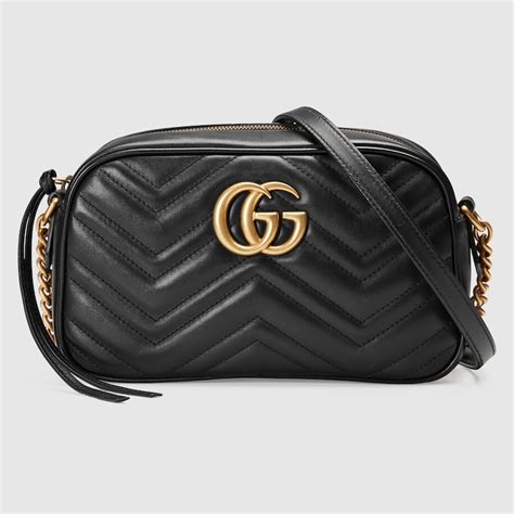 gucci shppper nera marmont|gucci marmont handbags.